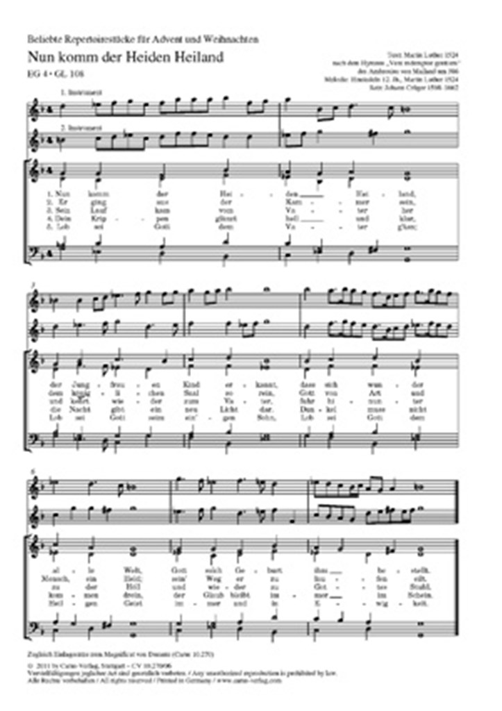 Beliebte Repertoirestücke für Advent und Weihnacht